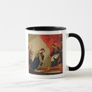 Esther in front of Ahasuerus, c.1645-50 (oil on ca Mug