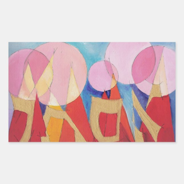 Esther Rectangular Sticker (Front)