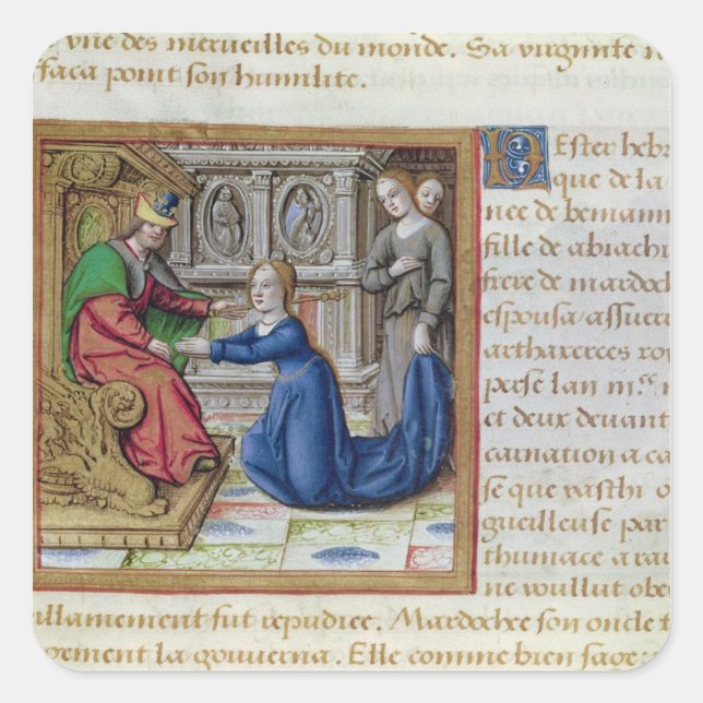 Esther Square Sticker (Front)