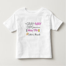 Esther's Miracle Toddler T-Shirt - Go Grey in May