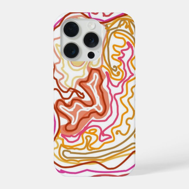 Esthetic, abstract phone case  (Back)