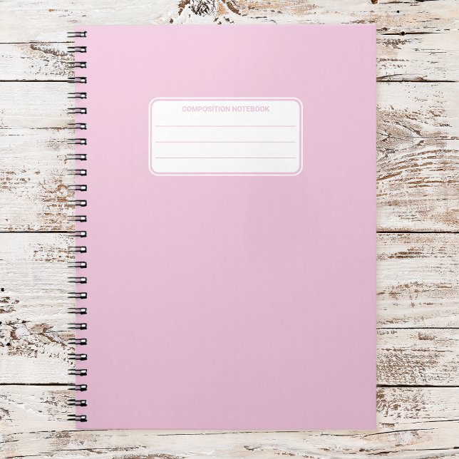 Esthetic Soft Pastel Solid Color Composition Notebook (Creator Uploaded)