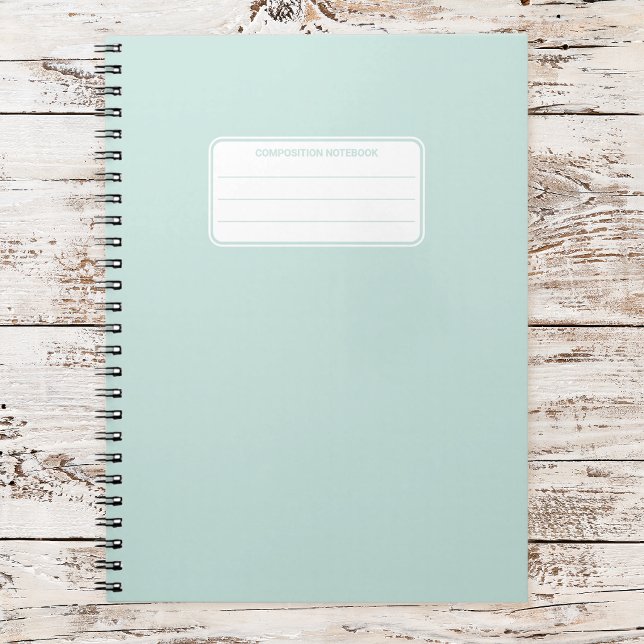 Esthetic Soft Pastel Solid Color Composition Notebook (Creator Uploaded)