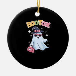 Esthetician Botox Halloween Aesthetic Nurse Plasti Ceramic Tree Decoration