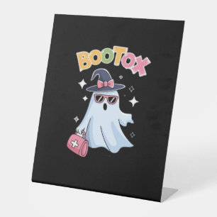 Esthetician Botox Halloween Aesthetic Nurse Plasti Pedestal Sign