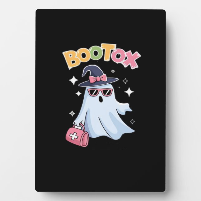 Esthetician Botox Halloween Aesthetic Nurse Plasti Plaque (Front)