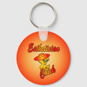 Esthetician Chick #5 Key Ring