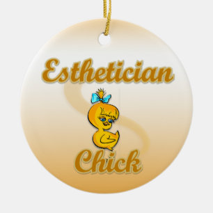 Esthetician Chick Ceramic Tree Decoration