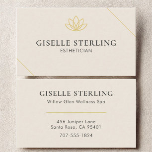 Esthetician Neutral Professional Business Card