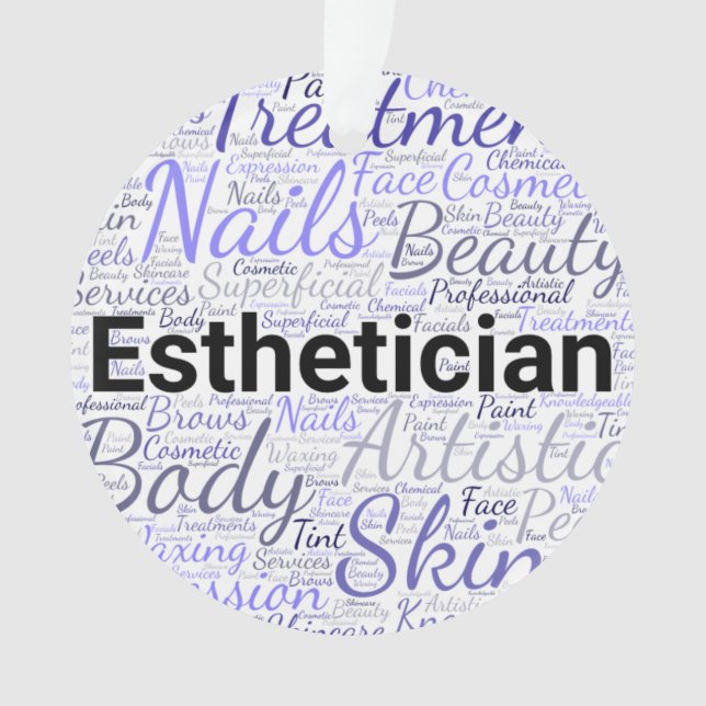 Esthetician Ornament (Front)