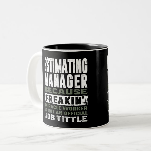 Estimating Manager Two-Tone Coffee Mug (Front Left)