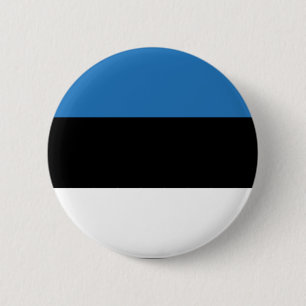 Estonia 6 Cm Round Badge