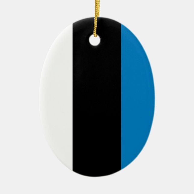 Estonia Ceramic Tree Decoration (Front)