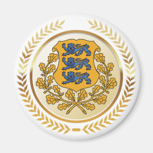 Estonia Coat of Arms Magnet