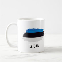 Estonia coffee mug. Estonian colours