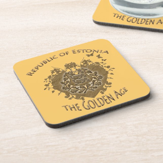 Estonia Cork Coaster! Coaster (Left Side)