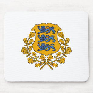 Estonia country coat arms symbol emblem flag mouse mat