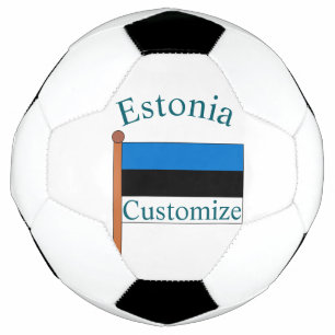 Estonia Country Flag Thunder_Cove Football