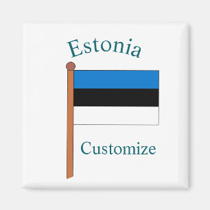 Estonia Country Flag Thunder_Cove Magnet