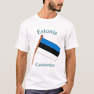 Estonia Country Flag Thunder_Cove T-Shirt