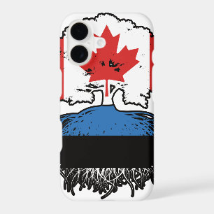 Estonia Estonian Canadian Canada Tree Roots Flag