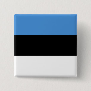 Estonia (Estonian) Flag 15 Cm Square Badge