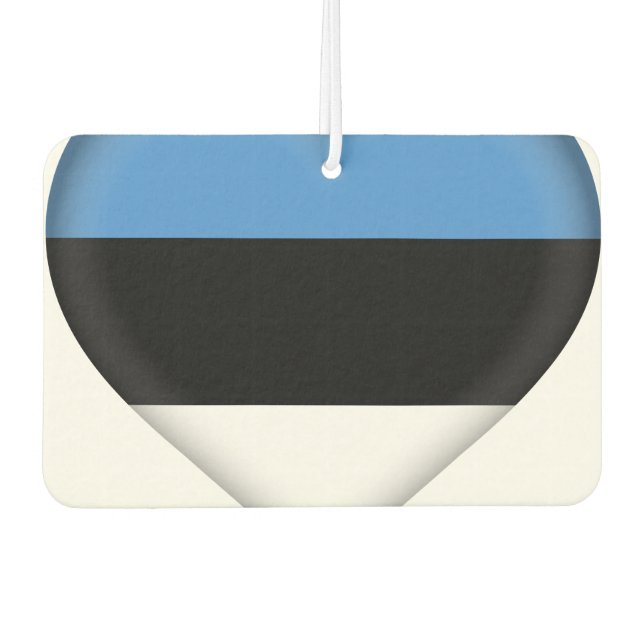 Estonia (Estonian) Flag Car Air Freshener (Front)