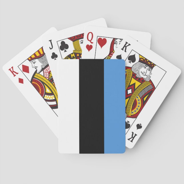 Estonia (Estonian) Flag Playing Cards (Back)