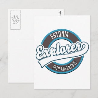 Estonia Explorer into adventure  Postcard