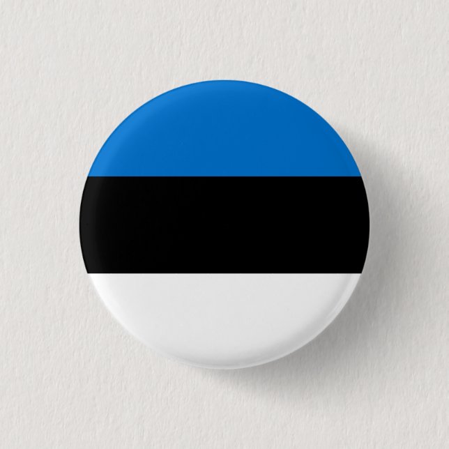 Estonia Flag 3 Cm Round Badge (Front)
