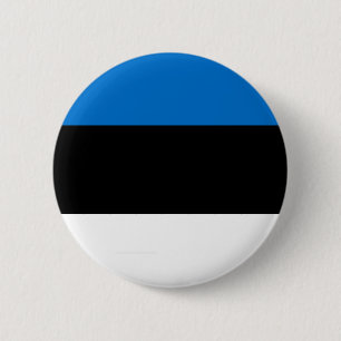 Estonia flag 6 cm round badge
