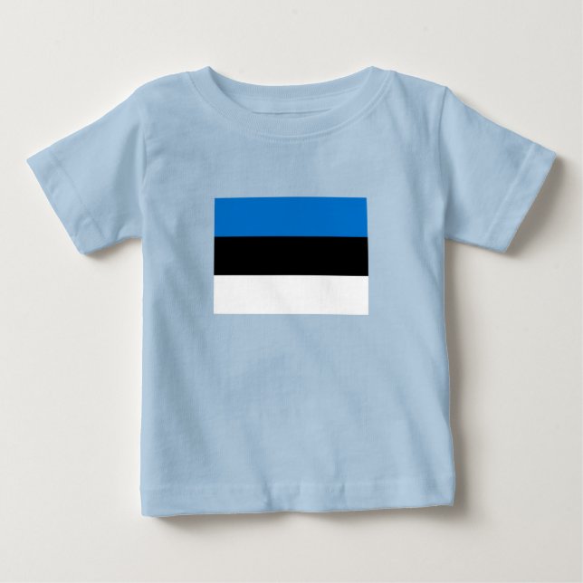 Estonia Flag Baby T-Shirt (Front)