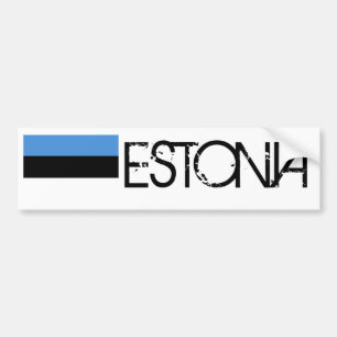 Estonia Flag Bumper Sticker