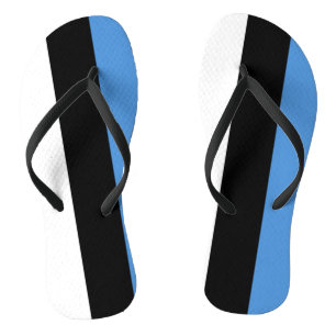 Estonia Flag Flip Flops