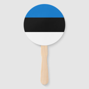 Estonia Flag Hand Fan