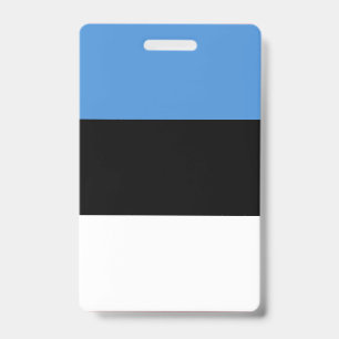 Estonia Flag ID Badge