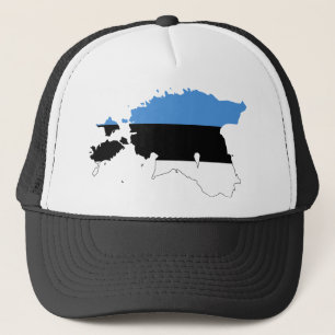 Estonia Flag map EE Trucker Hat