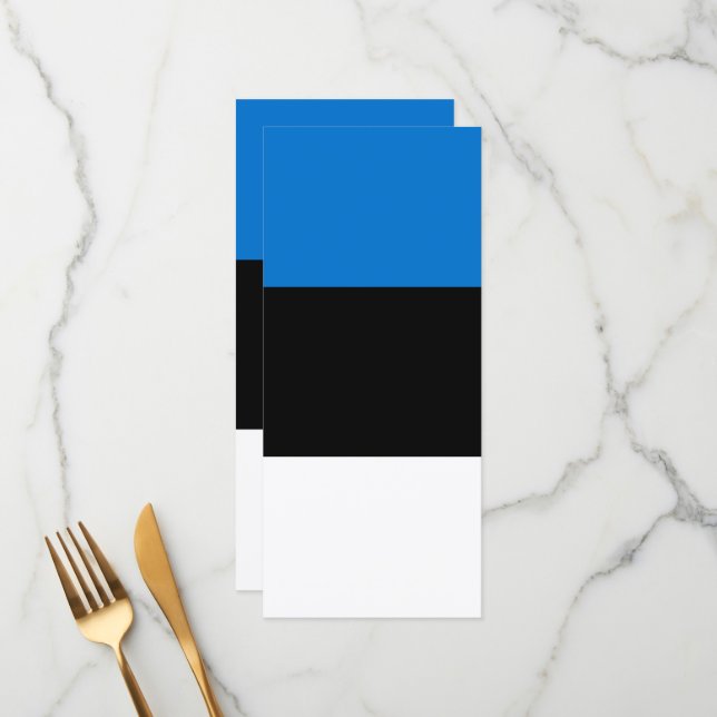 Estonia flag menu (Front/Back In Situ)