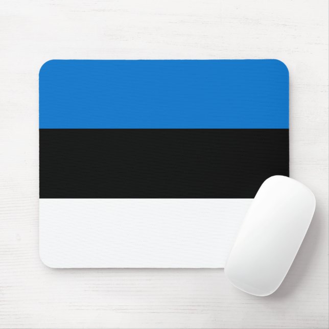 Estonia flag mouse mat (With Mouse)