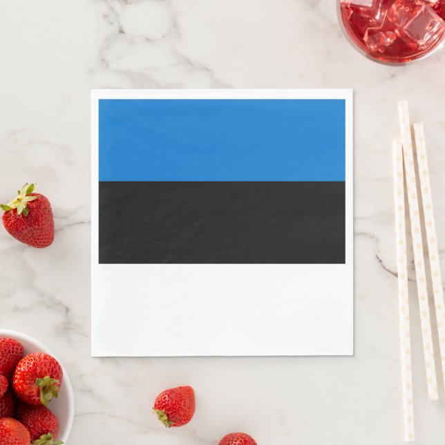 Estonia flag napkin (Insitu)
