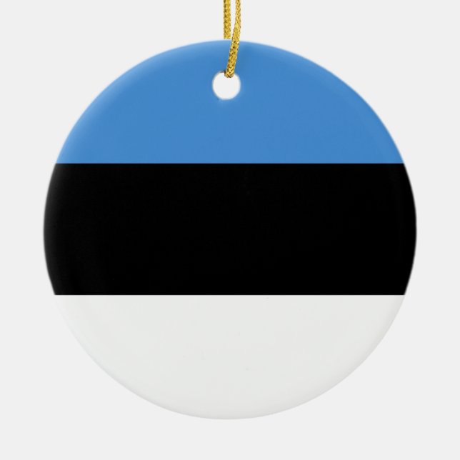 Estonia Flag Ornament (Front)