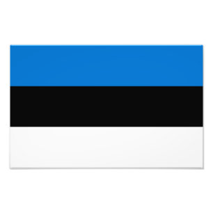 Estonia Flag Photo Print