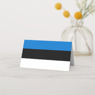 Estonia flag place card