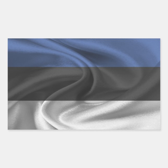 Estonia Flag Rectangular Sticker (Front)