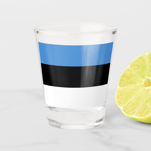 Estonia Flag Shot Glass (Front)