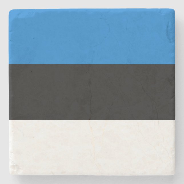 Estonia Flag Stone Coaster (Front)