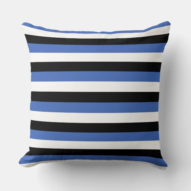 estonia flag stripes country symbol pattern lines  cushion (Front)