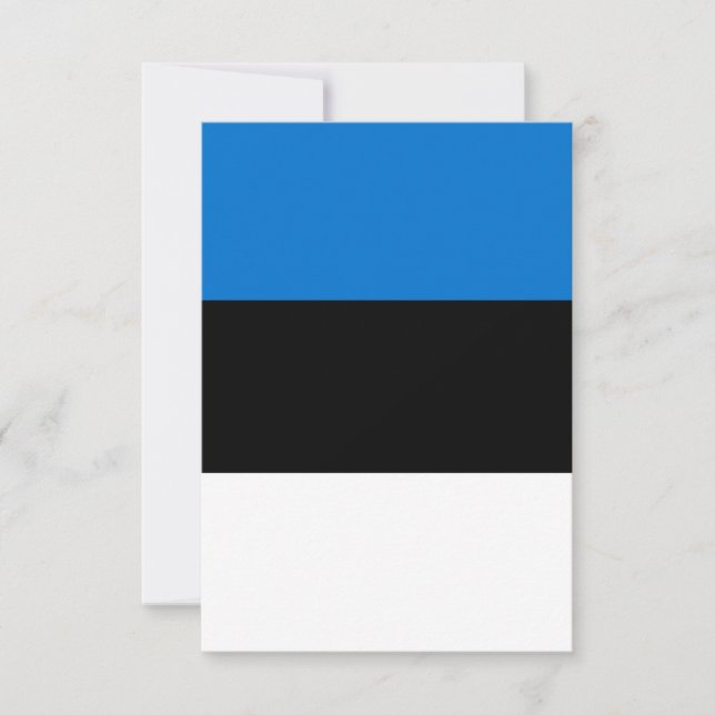 Estonia flag thank you card (Front)