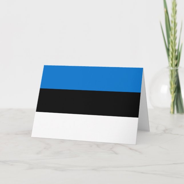 Estonia flag thank you card (Front)