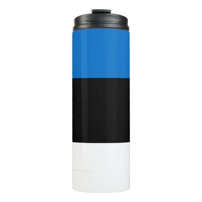 Estonia flag thermal tumbler (Front)